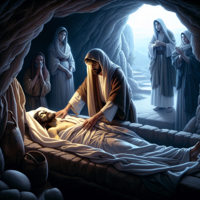 The Burial of Jesus (Matthew 27:57-61)_image